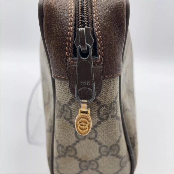 Authentic Gucci GG Supreme Sherry Line Beige/Brown Clutch Bag W/Box NS101277 - Picture 7 of 16